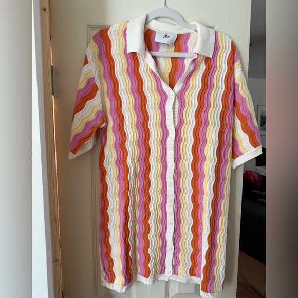 Colorful Wave Pattern Mini Dress - Picture 1 of 3